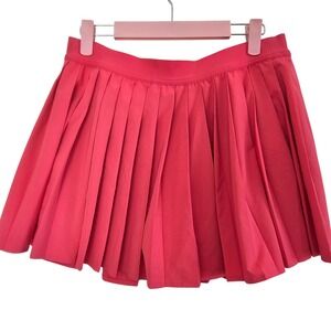 Lululemon Court Rival High-Rise Skirt Pink Pleated Tennis Golf LW8ALRS Size 10